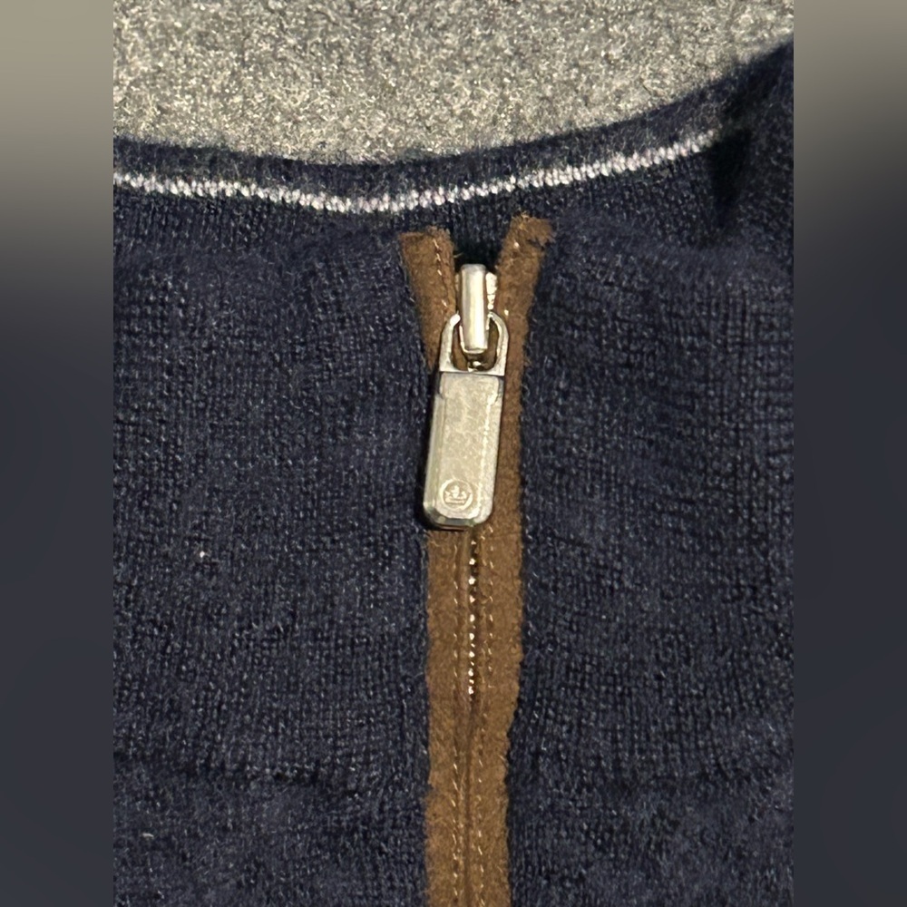 Peter Millar Merino Wool Blend Quarter Zip Pullover Sweater - M - Picture 7 of 11